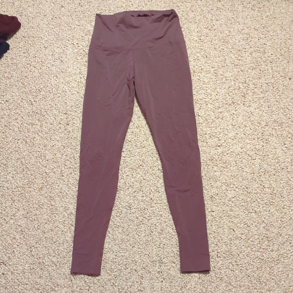 Women's High-Waisted Leggings - Mauve